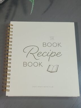Recipe Book Journal with Gold Spiral -